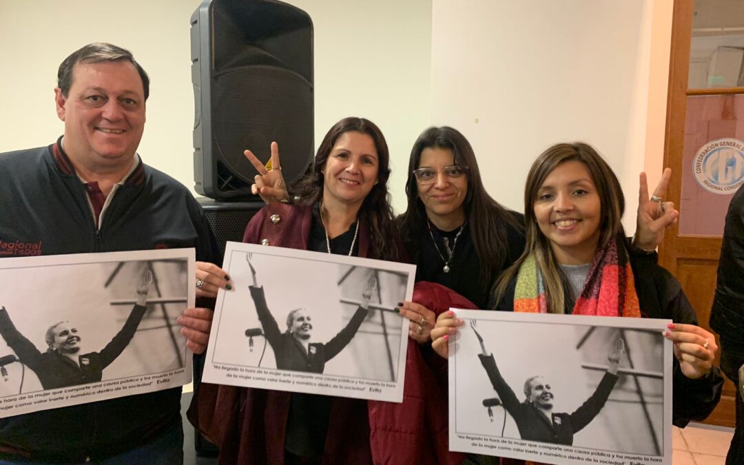Junto a la CGT celebramos el Aniversario 71 del fallecimiento de EVITA