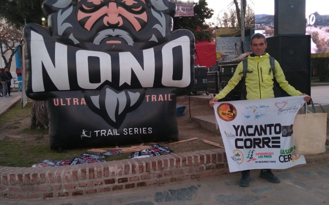 Sebastián Sargiotto de la Seccional Yacanto compitió en la carrera «Nono Trail Run»