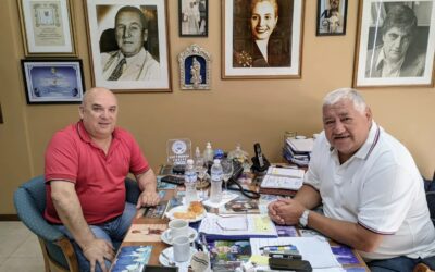 El secretario General, Máximo Brizuela, fue recibido por el secretario General de la FATLyF, Guillermo Moser