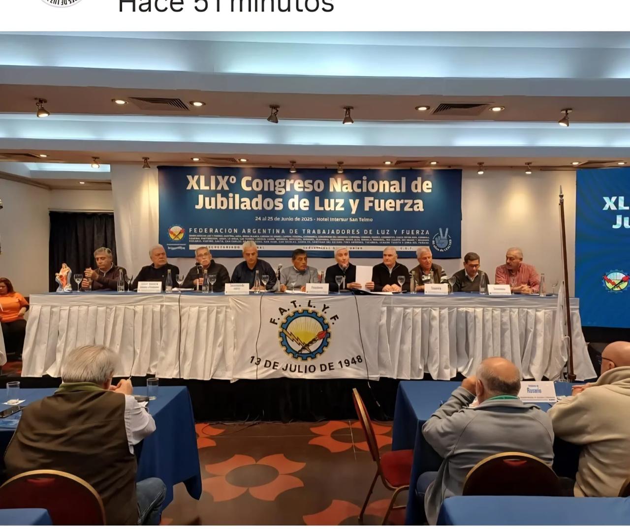 El Regional participó de XLIX° Congreso Nacional de Jubilados de Luz y Fuerza